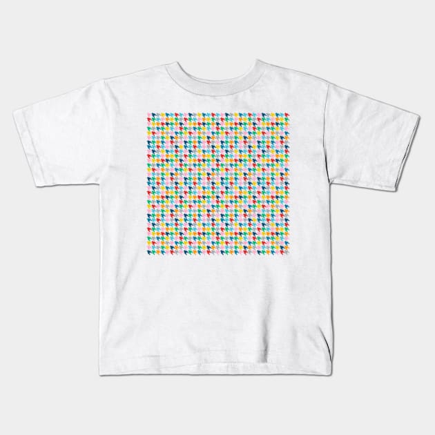 Dogtooth Rainbow Kids T-Shirt by ProjectM
